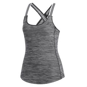 Adidas xback tank black & grey heather medium NWT